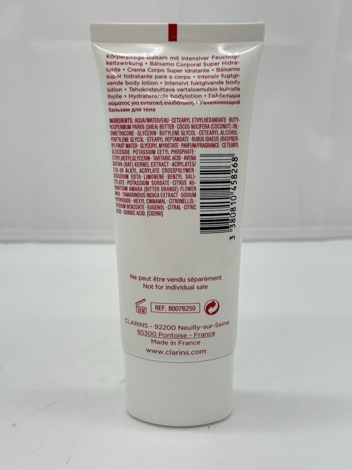 CLARINS PARIS LUXURIOUS HYDRATING SMOOTHING MOISTURE-RICH BODY LOTION (3.2oz)