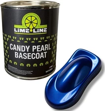 LiME LiNE Cobalt Blue Candy Pearl Basecoat - Full Coverage Candy Look - 1 Pint