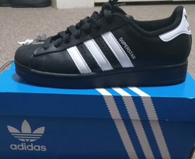 adidas Superstar II J Black White Men's Low Top Athletic Sneakers