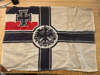 WW1 Imperial German Flag from submarine Deutschland in Baltimore 9 July 2016