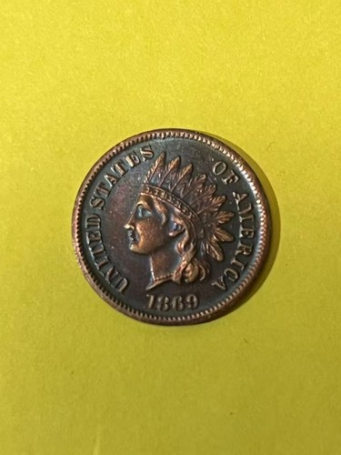 Nice 1869 Indian Head Penny Extremely Fine As shown in the figure