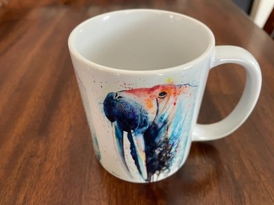 Walrus Watercolor Print Mug Ceramic Painted By Slaveik Aladjova 2006