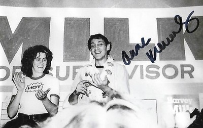 Anne Kronenberg auto/signed 4x6 photo LGTB Harvey Milk Historical Rare COA LOOK!