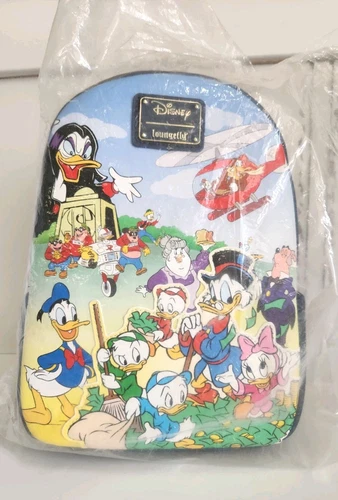 Loungefly DuckTales Cast Donald Duck Scrooge Backpack BoxLunch Exclusive NWT