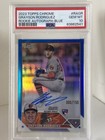 Grayson Rodriguez 2023 Topps Chrome Rookie Blue Refractor Auto /150 PSA 10