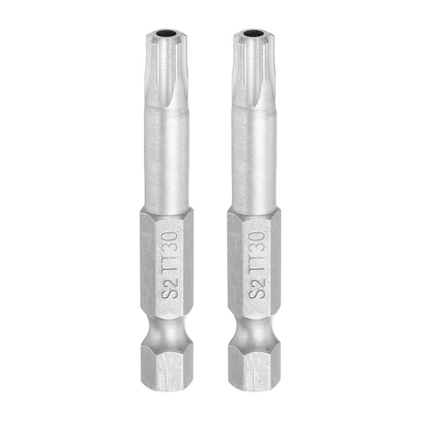 "2 StüCk 1/4\" Sechskantschaft TT30 Magnetkopf 2\" LäNge Torx-Bits FüR"-image