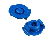 Nordson EFD 7366113 Syringe Barrel End Caps, 5cc, Blue, 50/Pkg, Optimum Series