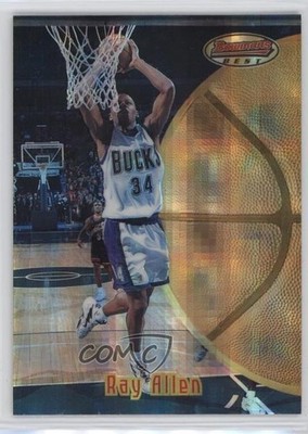 1997-98 Bowman's Best Atomic Refractor Ray Allen #41 HOF 06k9