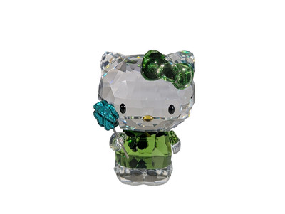 Swarovski Hello kitty置物 Swarovski Crystal Figurine Sanrio HELLO KITTY LUCKY CHARM #5004741