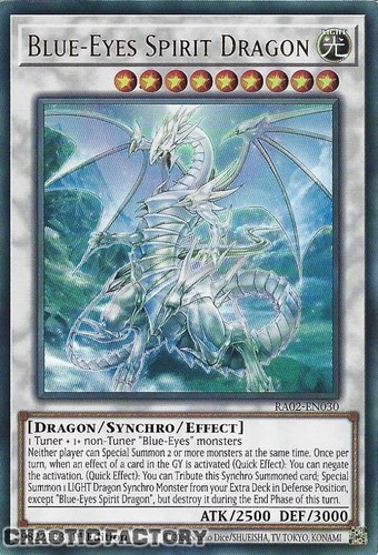 YUGIOH RA02-EN030 Blue-Eyes Spirit Dragon Ultra Rare 1st Edition NM - Picture 1 of 1
