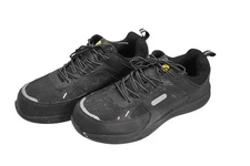 FitVille Walking Work Shoes Mens Black Non Slip Comfort Athletic Sneakers