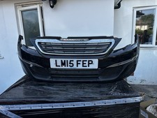 PEUGEOT 308 Front Bumper 2013-2021 Hatchback Black  MK2 