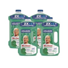 Mr. Clean 10725 64 oz Cleaning Solution w/ Febreze - Meadows  Rain 4/CT New