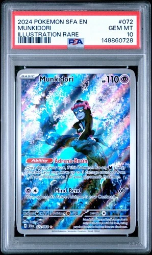 2024 Pokemon Shining Fates Munkidori IR Illustration PSA 10 #072 RARE Holo Foil