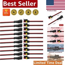 Reliable 10-Piece Waterproof Electrical Connectors for Automotive  Marine Use