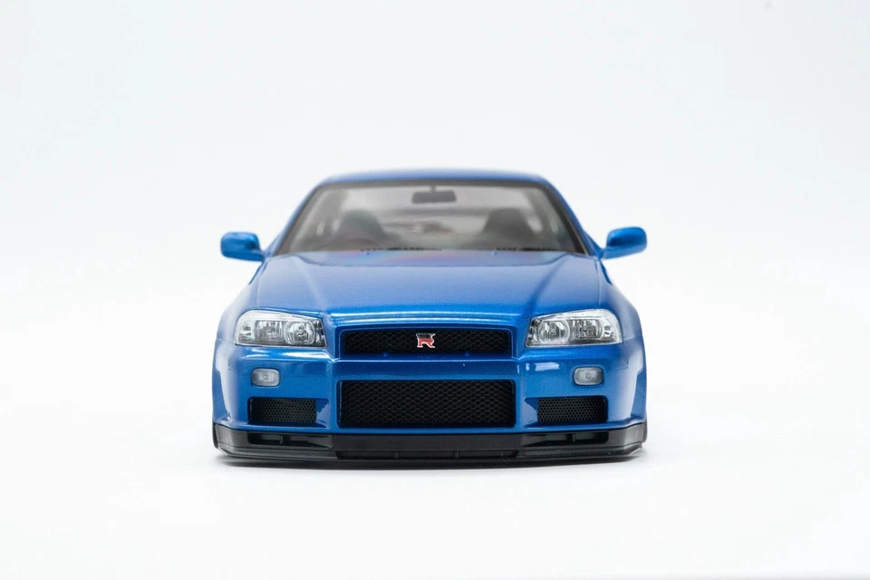 JP Kraemo Nissan Skyline R34 GT-R 1:18 Blau NEU - Bild 2 von 4