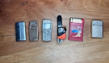 Vintage Unique Lighter Lot – 7 Piece Mixed Collection Ronson,Winston,Chainsaw