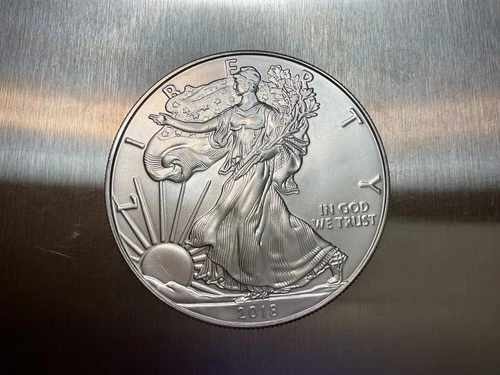 2018 bullion  AMERICAN SILVER EAGLE .999 silver