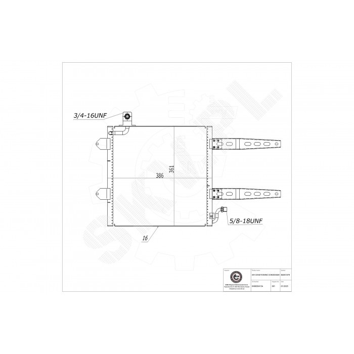 Condenseur de climatisation auto pour VW Polo Lupo Seat Arosa, pièce thermique 6N0820413A 6N0820413B