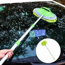 Adjustable Telescopic Car Wash Brush Kit Mop Long Handle Vehicle Cleaning Tools