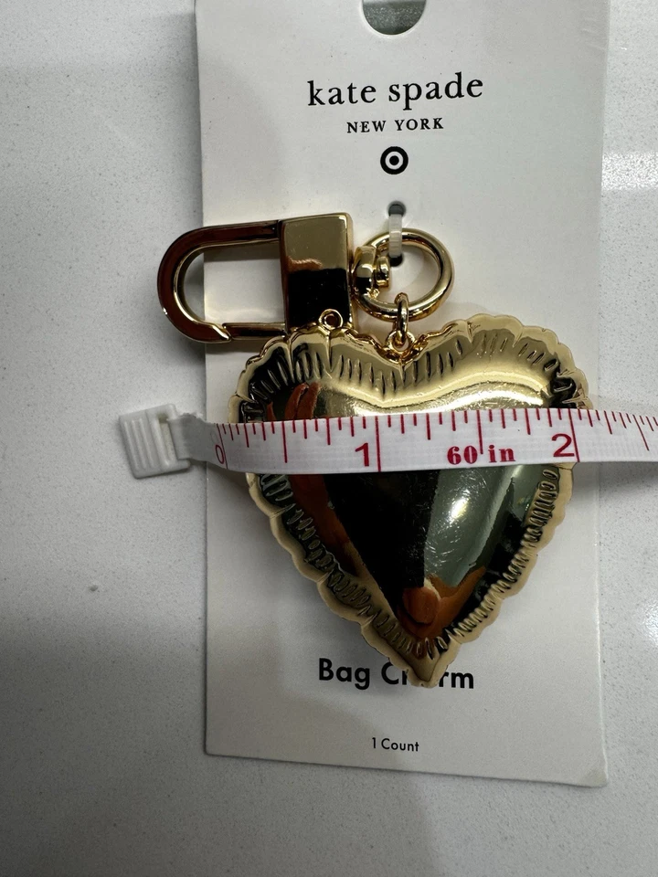Chaveiro amuleto bolsa coração balão Kate Spade New York Mylar - Imagem 3 de 3