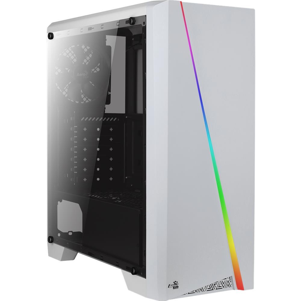 Aerocool Cylon Midi-Tower PC-Gehuse wei mit Acryl Seitenfenster RGB-LED- 10290₽