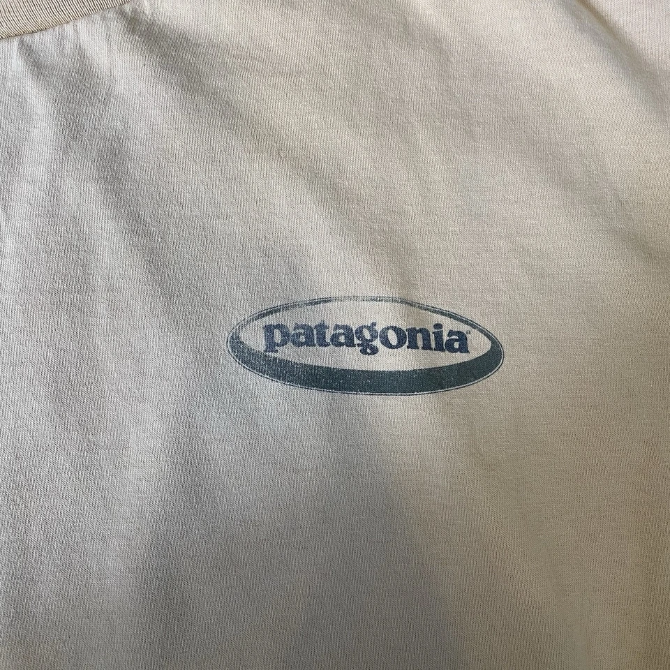 Rare Vintage 90s Patagonia “Beneficial” T Shirt Spellout Large Made In USA - Image 3 of 4