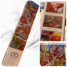 Diamond Dotz Tender Tigers Diamond Painting Kit All Inclusive Facet Art Kit NEW