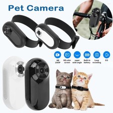 1080p Cat Dog Pet Camera Collar Monitor Sports Video Recorder Mini Body Camera