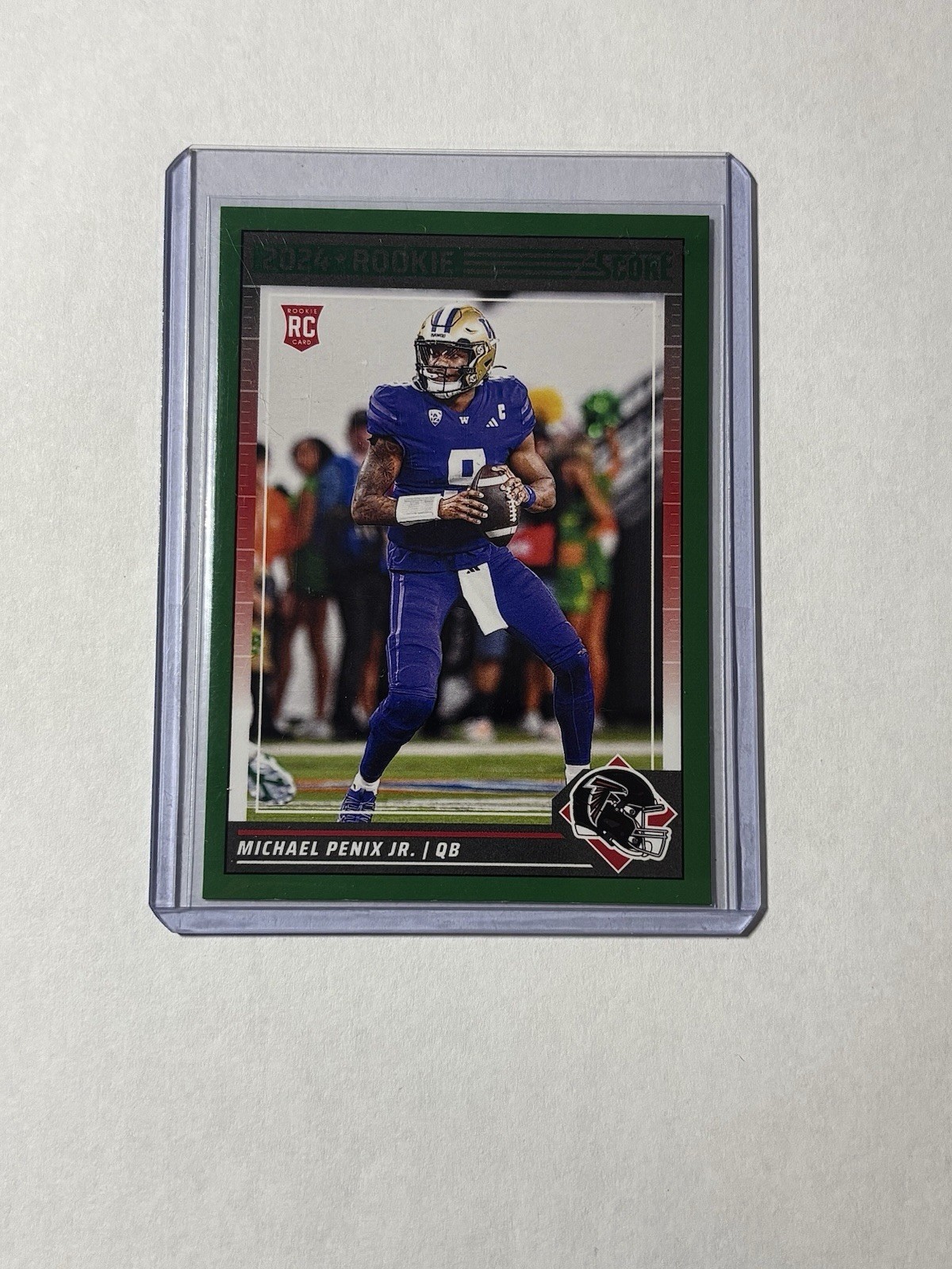 2024 Panini Score Michael Penix Jr. Green RC #323