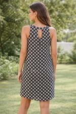 Old Navy Mini Dress Beach Women's Medium Navy White Print Nautical Coast
