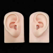 Detailed Silicone Left Right Ear Props Fashion Jewelry Showing Rack Ear Replicas