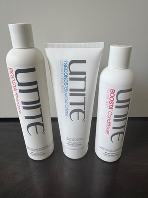 Unite Hair Bundle Boosta Shampoo + Conditioner 7seconds Blowout Creme
