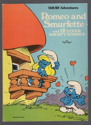 Smurf Adventures Storybook - Romeo & Smurfette - Random House 1978 - Mid Grade