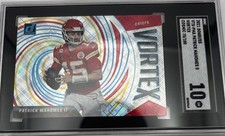 Patrick Mahomes II 2021 Donruss Vortex Cosmic /100 SGC 10📈