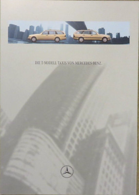 Mercedes Taxi C-Klasse E-Klasse T-Modell Prospekt brochure von 2/1996, 8 Seiten