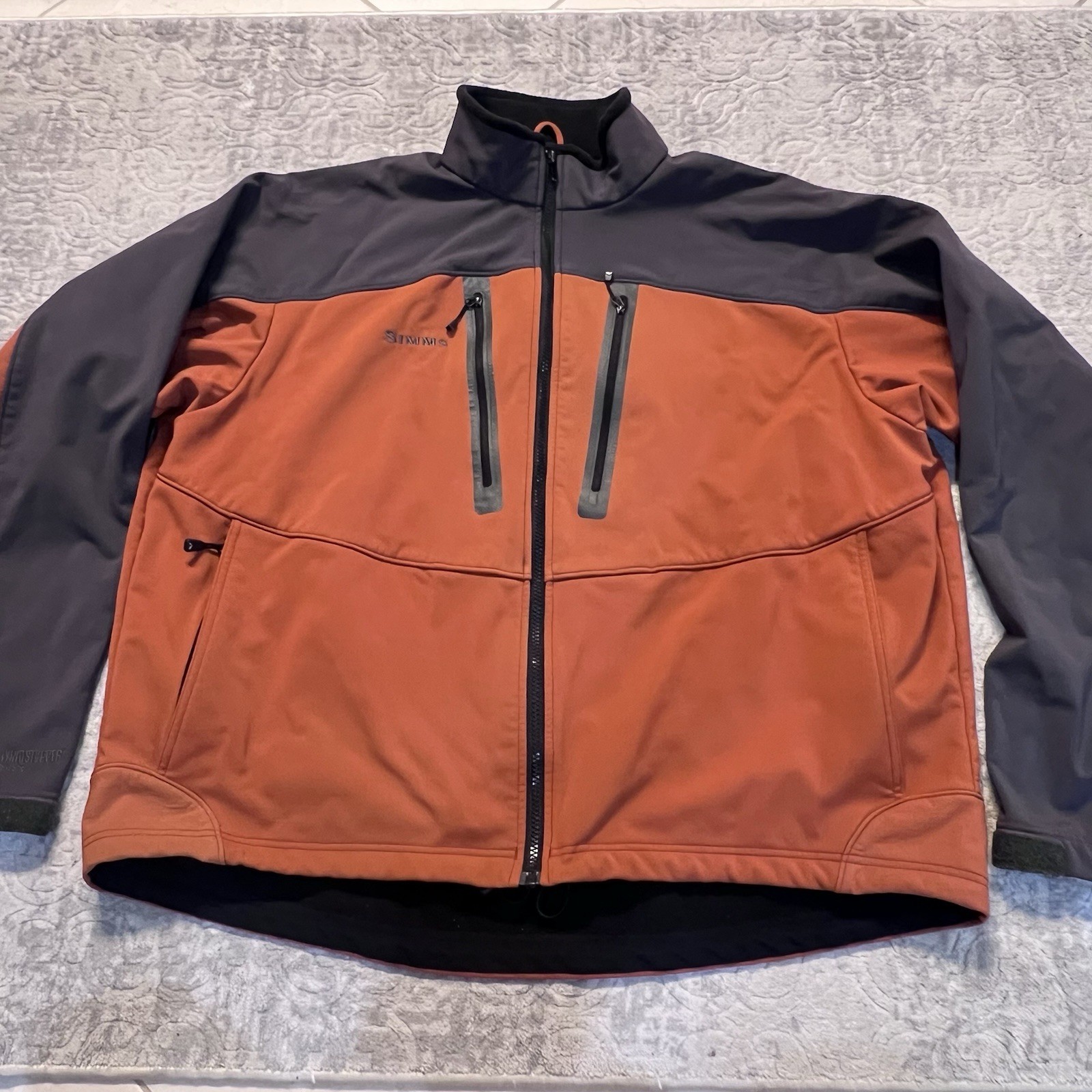 Simms Windstopper Soft Shell Jacket Mens XXL Coal… - image 1