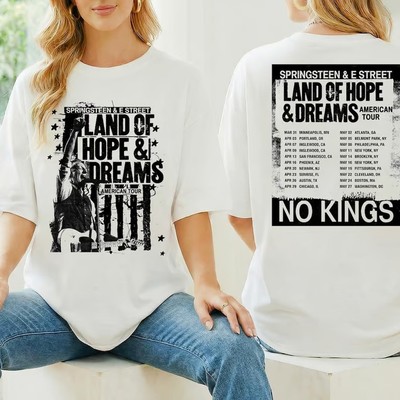 Bruce Springsteen Tour 2026 T-shirt, Bruce Springsteen Land Of Hope & Dreams To
