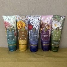 Bath Body Works X Disney Princess Body Cream 8 Oz Lot Of 5 Rapunzel, Belle, Snow
