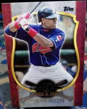 2015 Topps Update First Home Run Brandon Phillips #19 Silver Cleveland Indians 