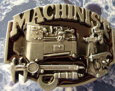 New without tag Men's Machinist 3D Belt Buckle Only 3.5" X 2.5" No Belt