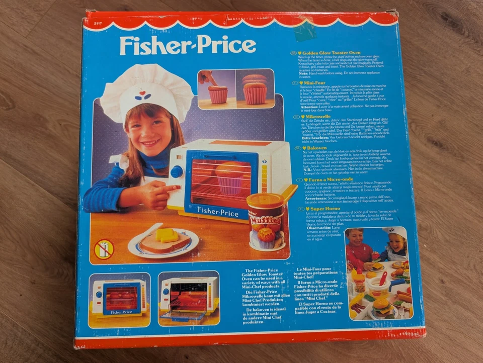 Fisher Price Mini Chef Microwave / Toaster Oven No. 2117 Unopened in Original Box - Image 2 of 4