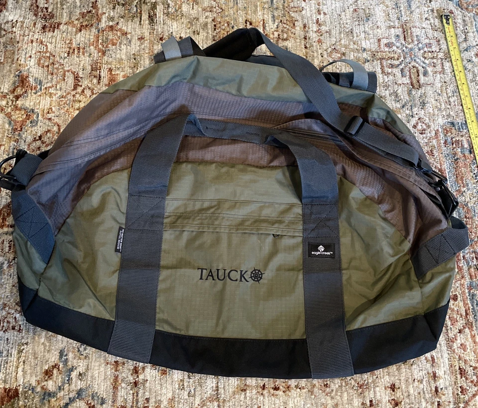 Спортивная сумка Eagle Creek No Matter What среднего размера TAUCK дорожный ремень армейские зеленые складки - Изображение 2 из 4