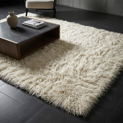 FOR THOSE WHO WANT THE BEST  ULTRA-PLUSH 7X10 FLOKATI RUG LONG 4'' SHAG PILE