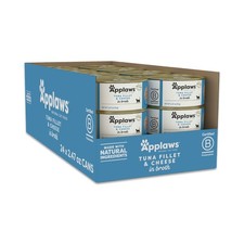 Applaws Tuna Fillet & Cheese Wet Cat Food - 24x 2.47oz Cans, Limited Ingredient