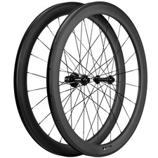 50mm Road Front Rear Carbon Wheelset Tubeless Clincher Rim Brake Wheels 700C HG
