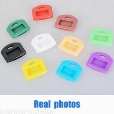 Color Elastic Key Covers for Quick Key Identification, Round and Square Designs
