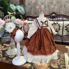 1/3 1/4 1/6 BJD Doll Lolita Outfit Set Vintage Dress Headwear For Blythe Doll/52