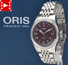 🎦OH! [MINT w/Box] ORIS Big Crown 7741 Red Pointer Date Automatic Men's JAPAN