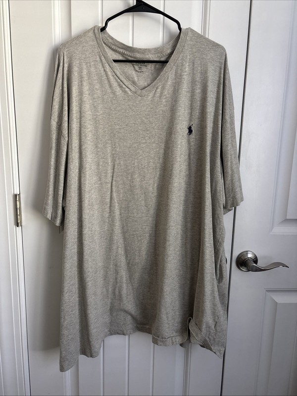 POLO Ralph Lauren Men's Size 4XL Gray T-Shirt - AUTHENTIC